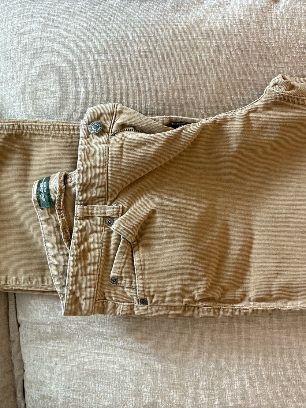 Women’s Tan Corduroy Pants - Casual Workwear